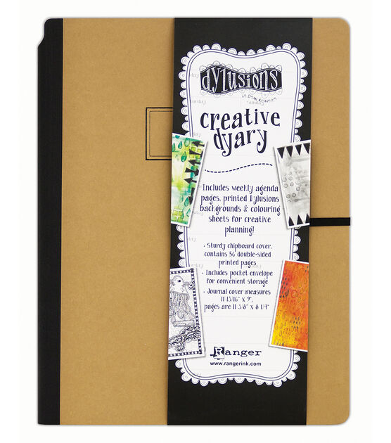 Ranger RGRDYJ.45557 Dylusions Creative Journal Square Black Dylusions Creative Journal Sq